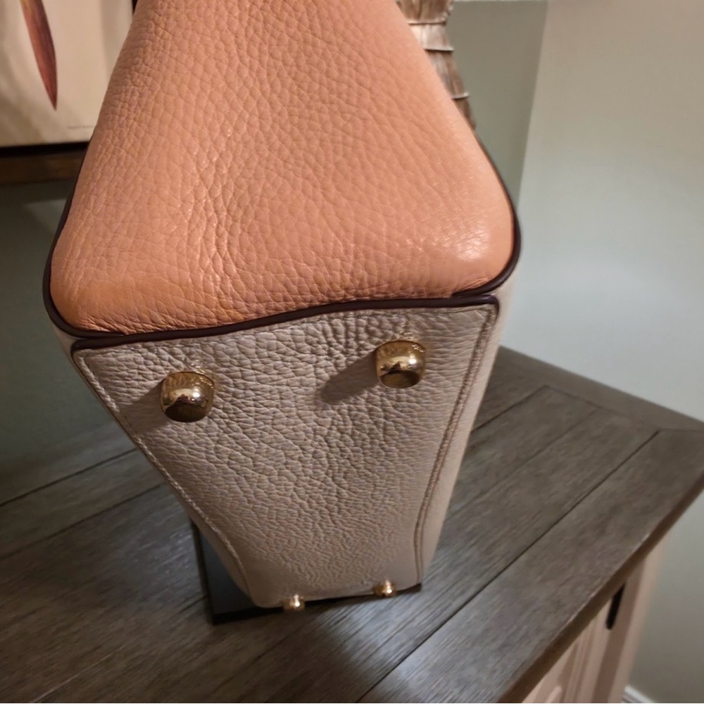 Coach White and Tan Tote Bag - Picture 5 of 14